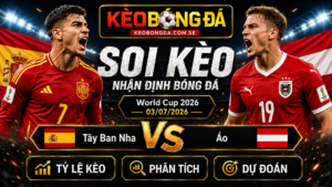 Đội hình dự kiến trước trận Tây Ban Nha và Áo