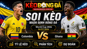 Đội hình dự kiến trước trận Colombia và Ghana